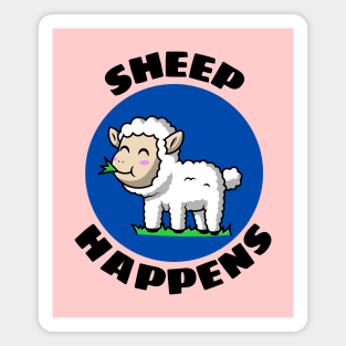 Sheep Happens | Sheep Pun Magnet